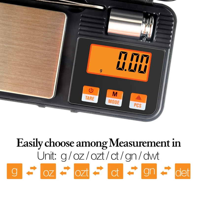 Electronic Digital Scale 200g 0.01g / 50g 0.001g Mini Scale Precision Professional Pocket Scale Milligram  Calibration Weights