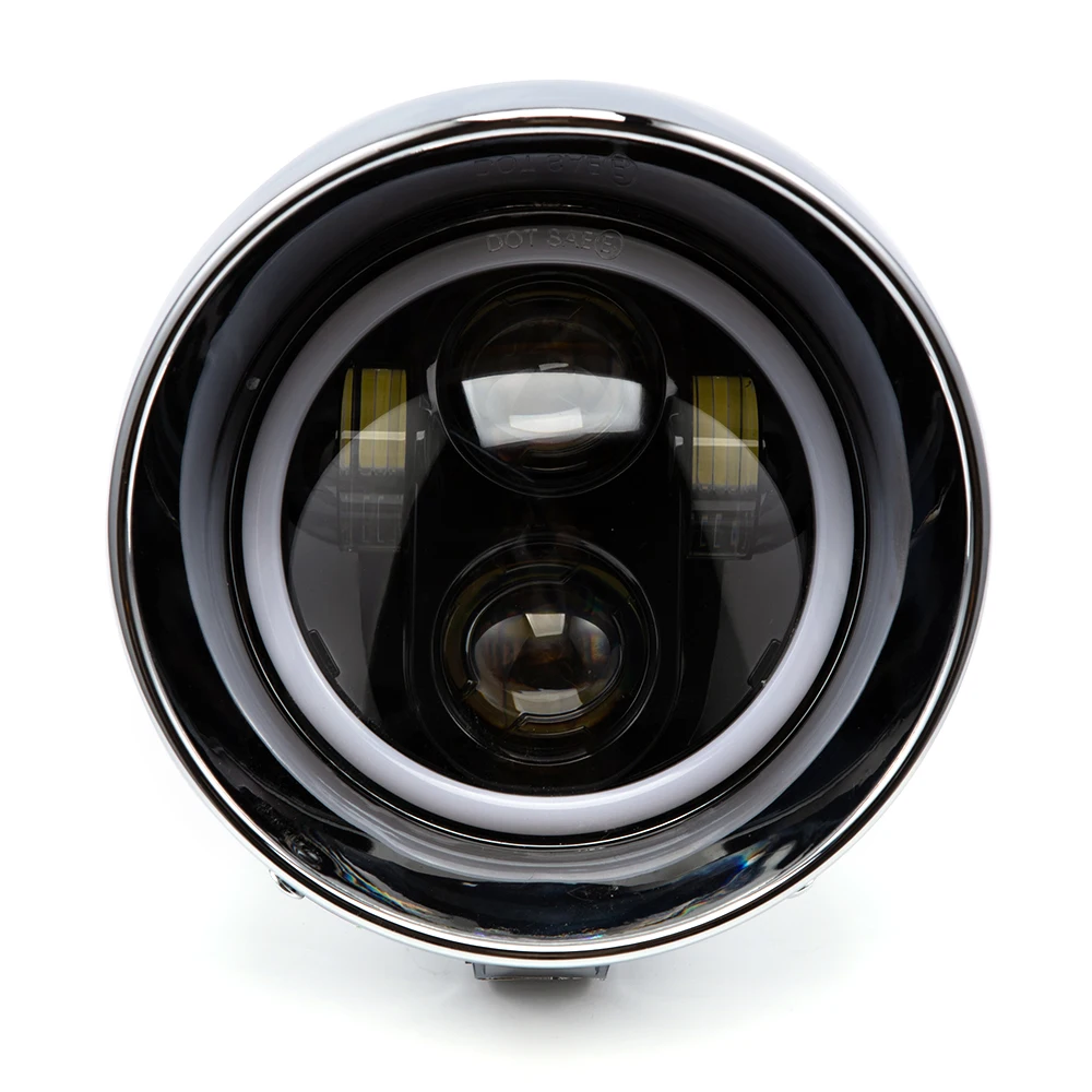 

Universal LED Bullet Motorcycle Headlight 12V For Harley Honda Yamaha Suzuki Kawasaki Motorcycle DRL High/Low Beam Head Lamp