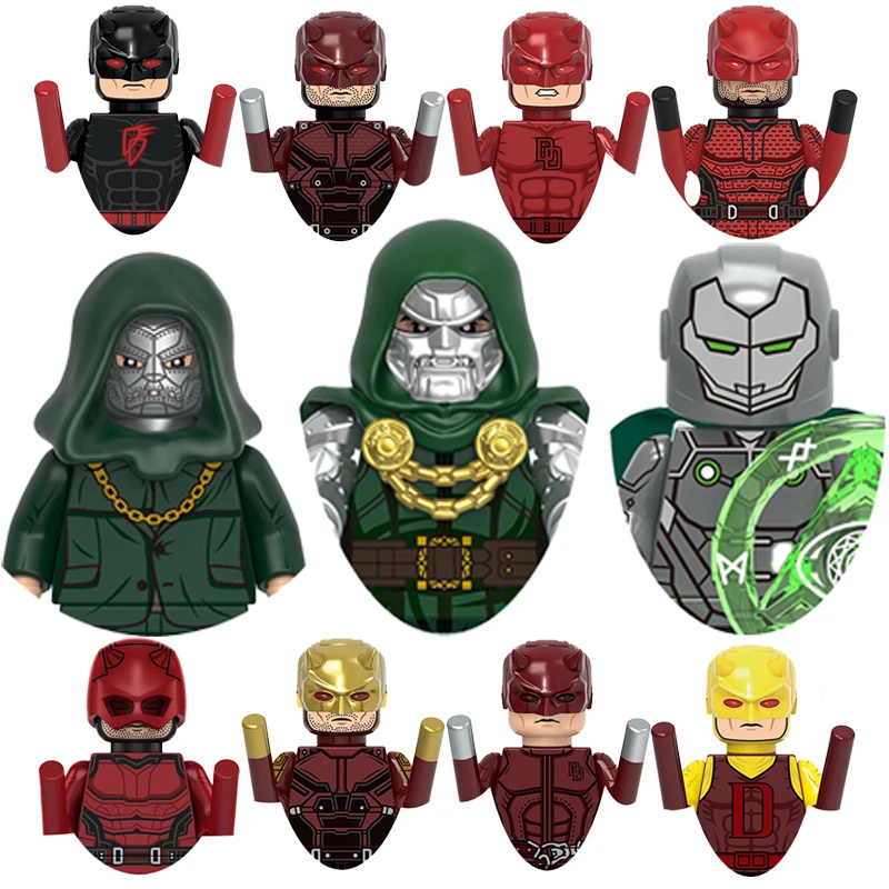 

Доктор Дом, новые кирпичи Сорвила, факел для игрушек, подарки, мини-фигурки, зимние солдаты, детские строительные блоки для вечеринки