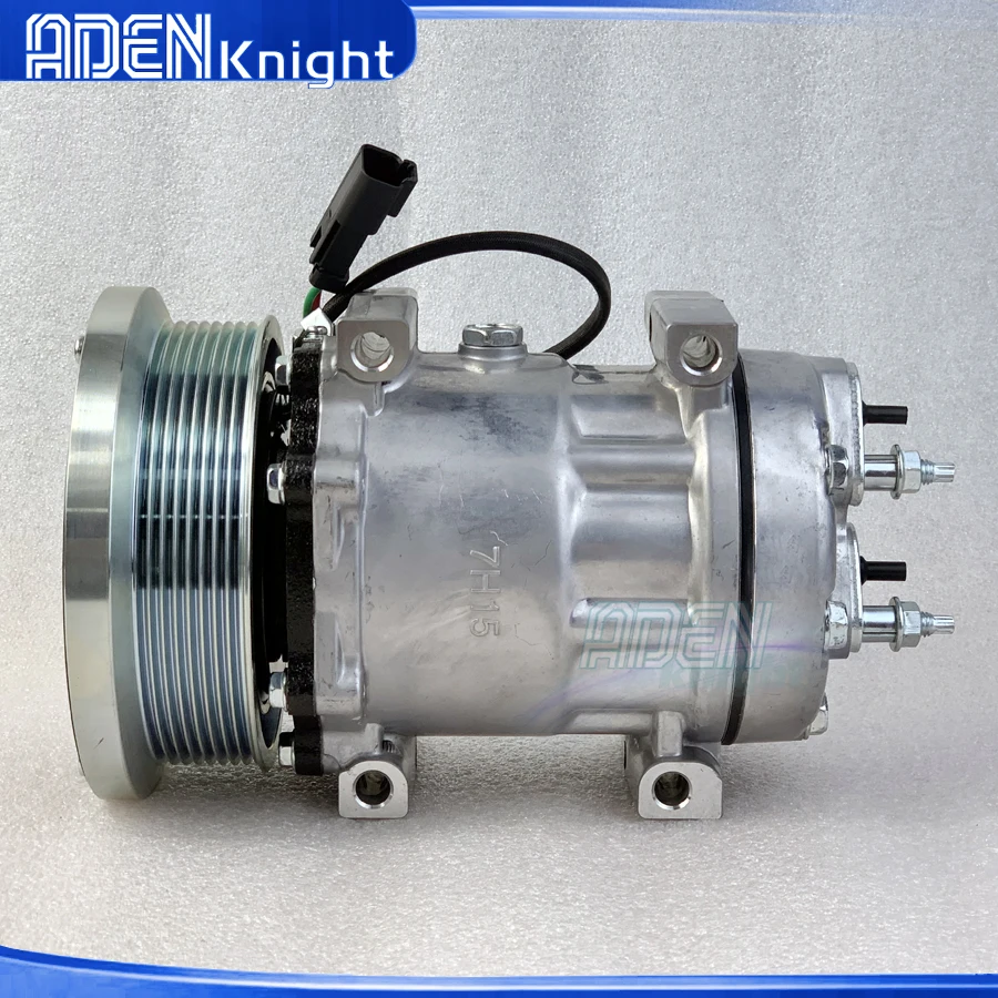 SD7H15 Air Conditioner AC Compressor For CATERPILLAR PN 320-1291 4095 SD7H15-4095 3201291 509-6833 5096833 8PK 24V