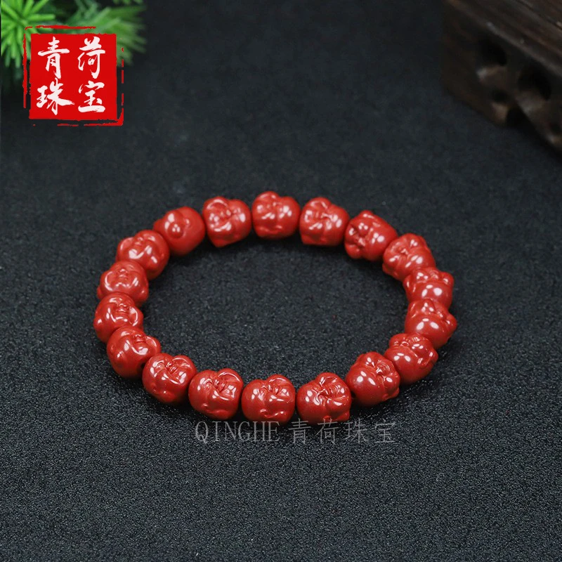 Natural stone bracelet with Maitreya beads imperial sand Buddha, jewelry men and women