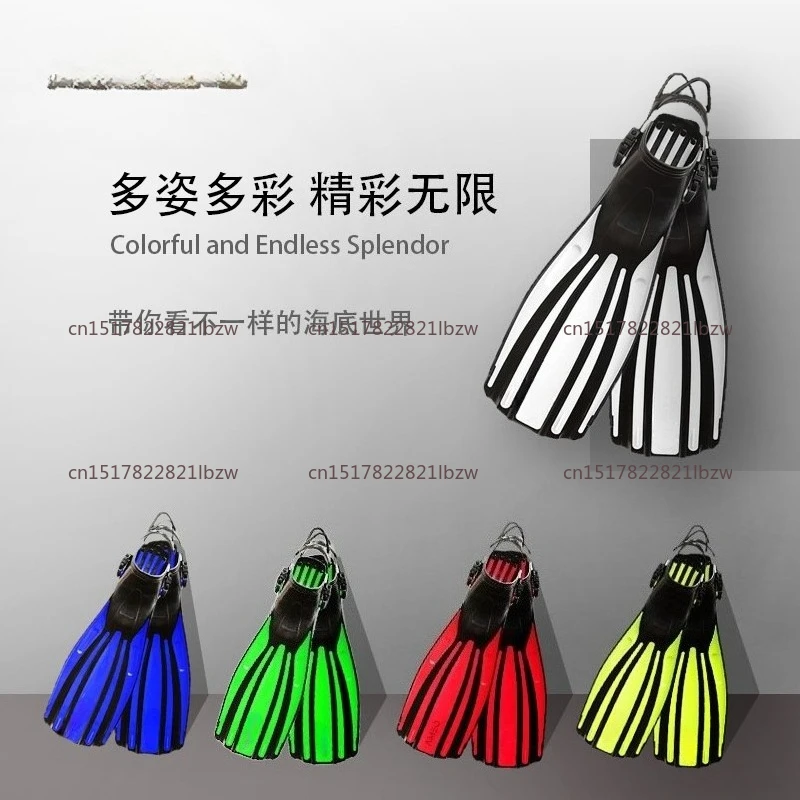 Adjustable Spring Shoelaces Swimming Training Flippers Snorkeling Scuba Long Flippers