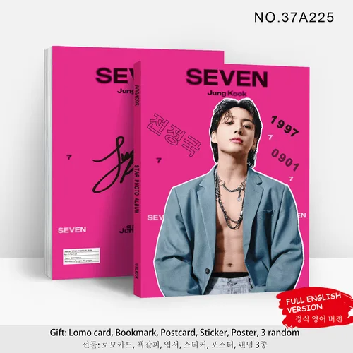 Imagen 2 del producto Nuevo folleto JK álbum Personal siete álbum de fotos Jeon Jung Kook galería de fotos colección de fotos de celebridades regalo