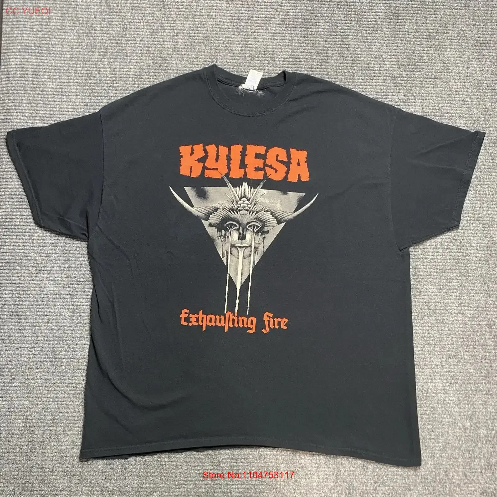 Kylesa T Shirt Mens 2XL Exhausting Fire Hardcore Metal Band Sludge Punk 2015 vintage Washed Slightly fashion designer clothes