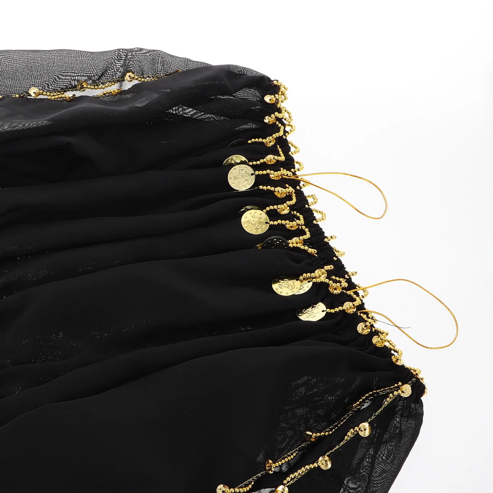 Exquisite Indian Dancer Costume with Long Sleeves Off Shoulder Design Soft Flexible Belly Dance Top for Stage Performances and