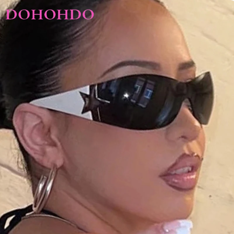 Steam Punk Y2K Luxury Women's Sunglasses Brand Designer Trendy Men Sunglass Summer Travel Driving Shades Windproof Goggles UV400