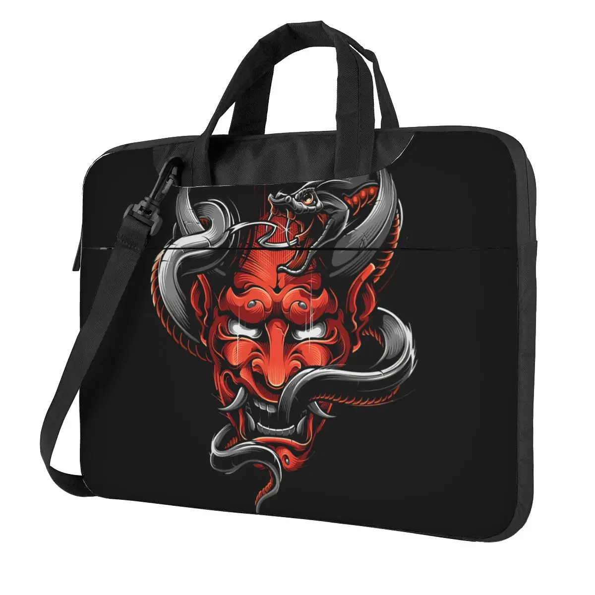 

Hannya Demon Tattoo - Bloody Version Laptop Bag Case Protective Vintage Computer Bag Bicycle Crossbody Laptop Pouch