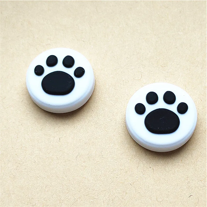 2PCS Cat Paw Silicone Joystick Cap For Switch 2 Game Grip Controller Cap Soft Touch Cat Paw Theme Joystick Cap Cover Case