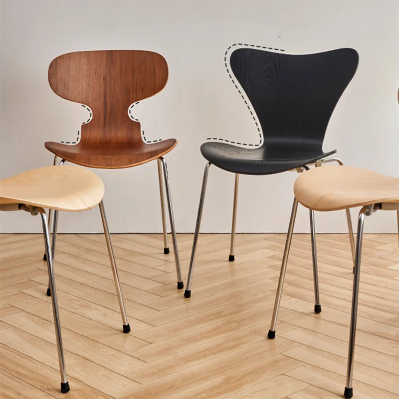 

Ant chair Nordic modern simple dining chair designer medieval home restaurant cafe back lounge chair furniture