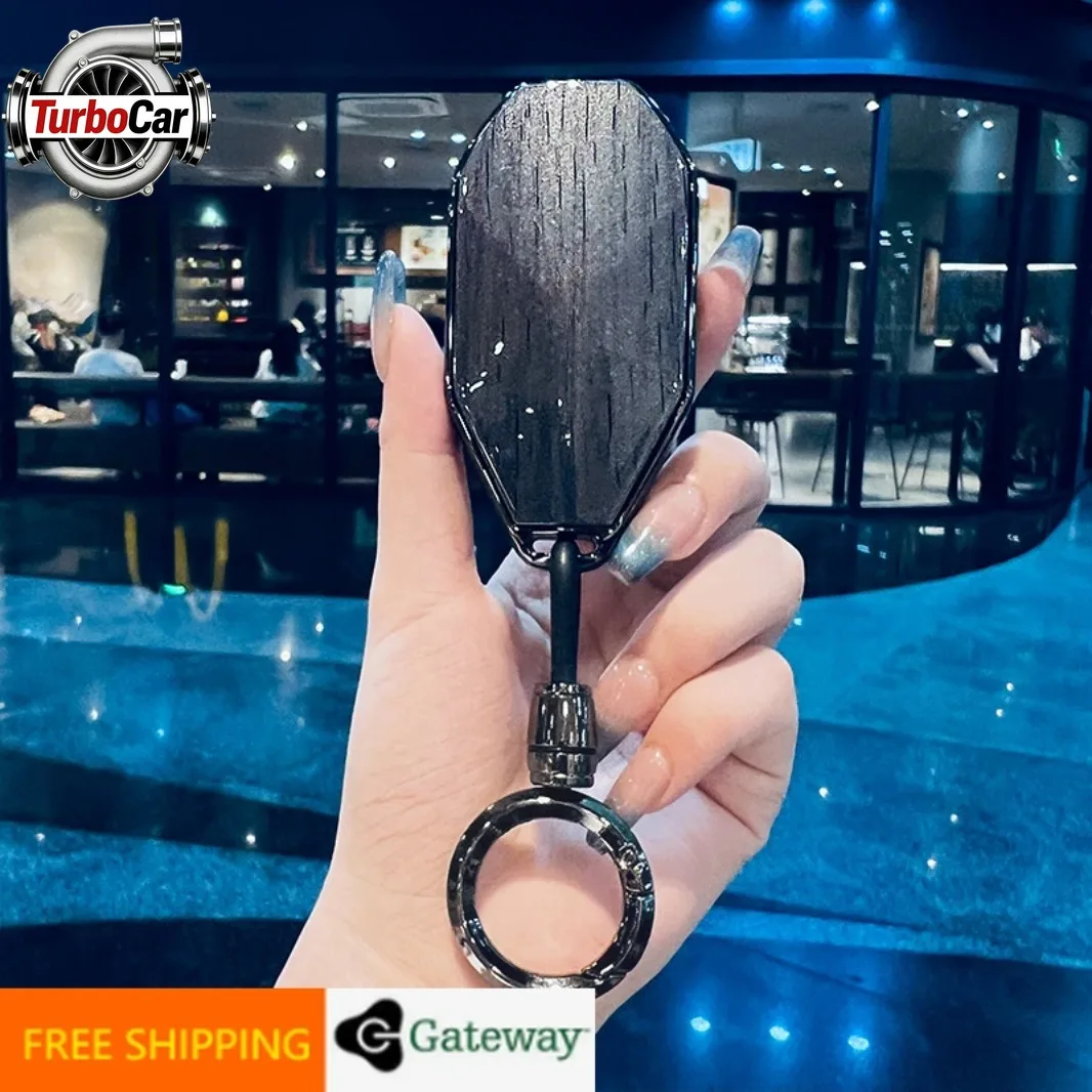 

For BYD Leopard 5 Simple Style Zinc Alloy TPU Car Remote Key Case Cover Anti-Scratch Wear-Resistant Protector
