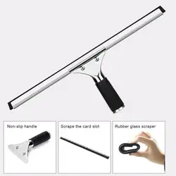 Professional Shower Cleaner Long Handle Professional Window Squeegee with Rubber Lip for Bathroom Shower Glass High for Home