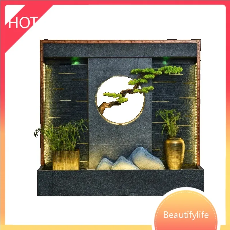 

a029 Large water curtain, running water wall, screen, European-style fountain hotel, villa, courtyard garden, artificial landsc