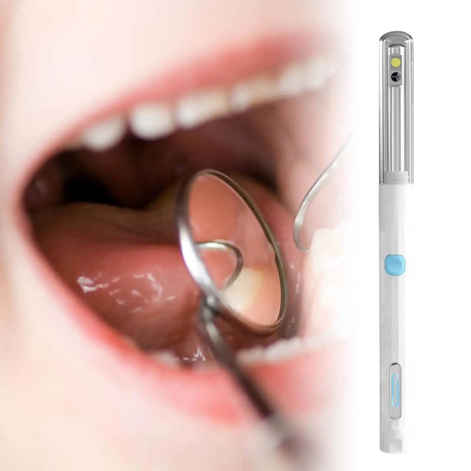 Wireless Intraoral Camera Rechargeable 4.9mm Lens 3 Adjustable Brightness