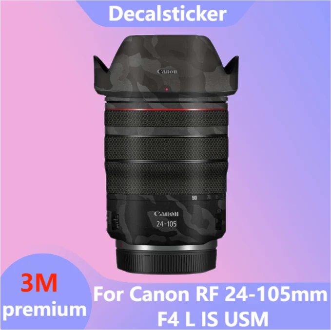 For Canon RF 24-105mm F4 L IS USM Lens Sticker Protective Skin Decal Vinyl Wrap Film Anti-Scratch Protector Coat F/4L 24-105