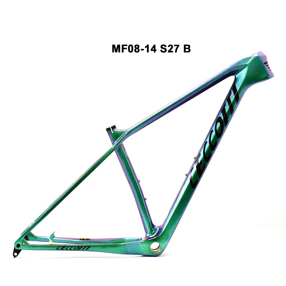 

29er Mountain Bicycle Carbon Frame,148x12mm Boost,BB73,MTB Cycling Frame,31.6mm Seatpost, Size S, M, L, Chameleon Color