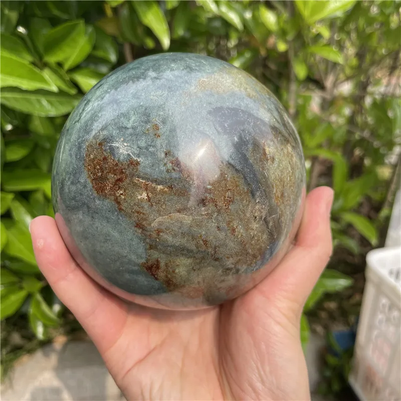 

1.8kg wholesale natural crystal stone ball polished ocean jasper crystal sphere for decoration