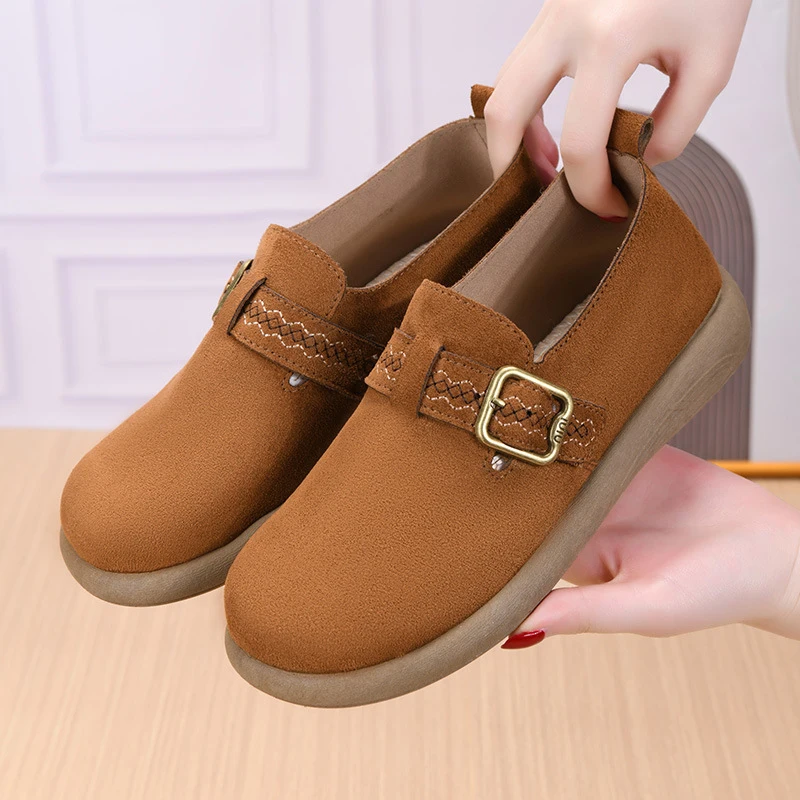 Women's shoes 2026 spring loafers soft soled casual single shoes flat shoes comfortable breathable sneakers