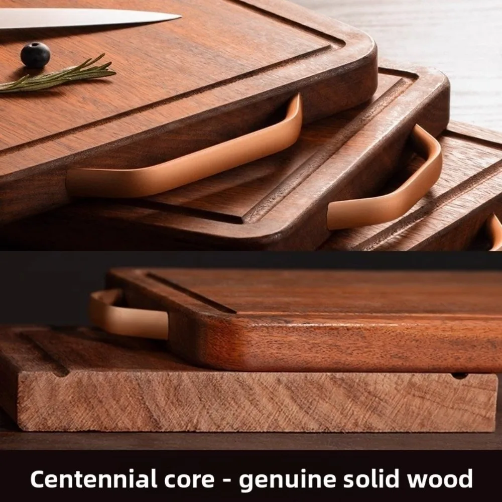 Solid Wood Cutting Board Anti Mold Double-sided Wooden Chopping Board Ebony Antibacterial Vegetable Cutting Board Household