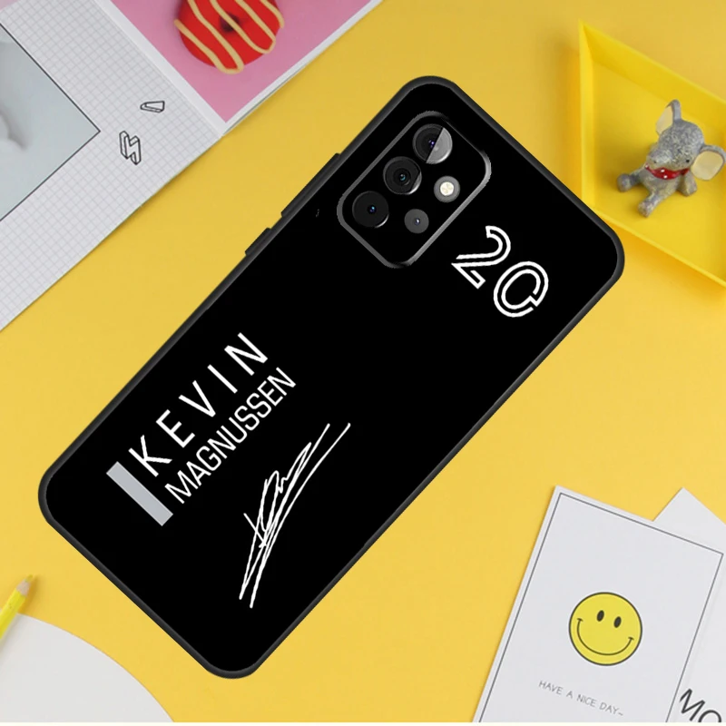 Kevin Magnussen F1 Case For Samsung Galaxy A55 A35 A25 A15 A51 A71 A12 A32 A52 A13 A33 A53 A14 A34 A54 Coque