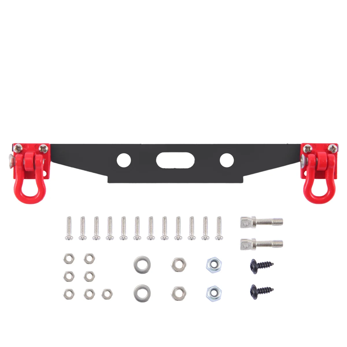 

WOTT Metal Rear Bumper with Tow Hook for MN D90 D91 D99S MN90 MN99S 1/12 RC Car Upgrade Spare Parts Accessories,B