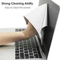 Microfiber Dustproof Cleaning Cloth Notebook Keyboard Cover Laptop Screen Cleaner Kit for MacBook Pro 13/15/16 Inch