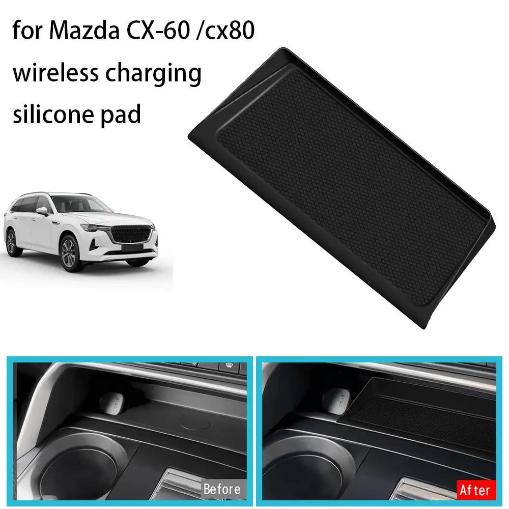 

Wireless Charging Silicone Pad For 22 Mazda Cx-60/cx-80 Anti-Dust Center Control Dash Mat Car Interior Accessories P1T0