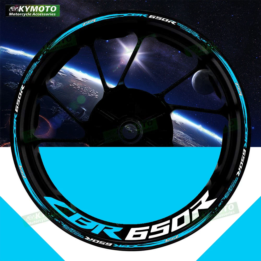 

Для Honda CBR650R CBR 650R аксессуары для мотоциклов 17-дюймовые наклейки на передние и задние колеса модифицированные светоотражающие наклейки на обод колеса