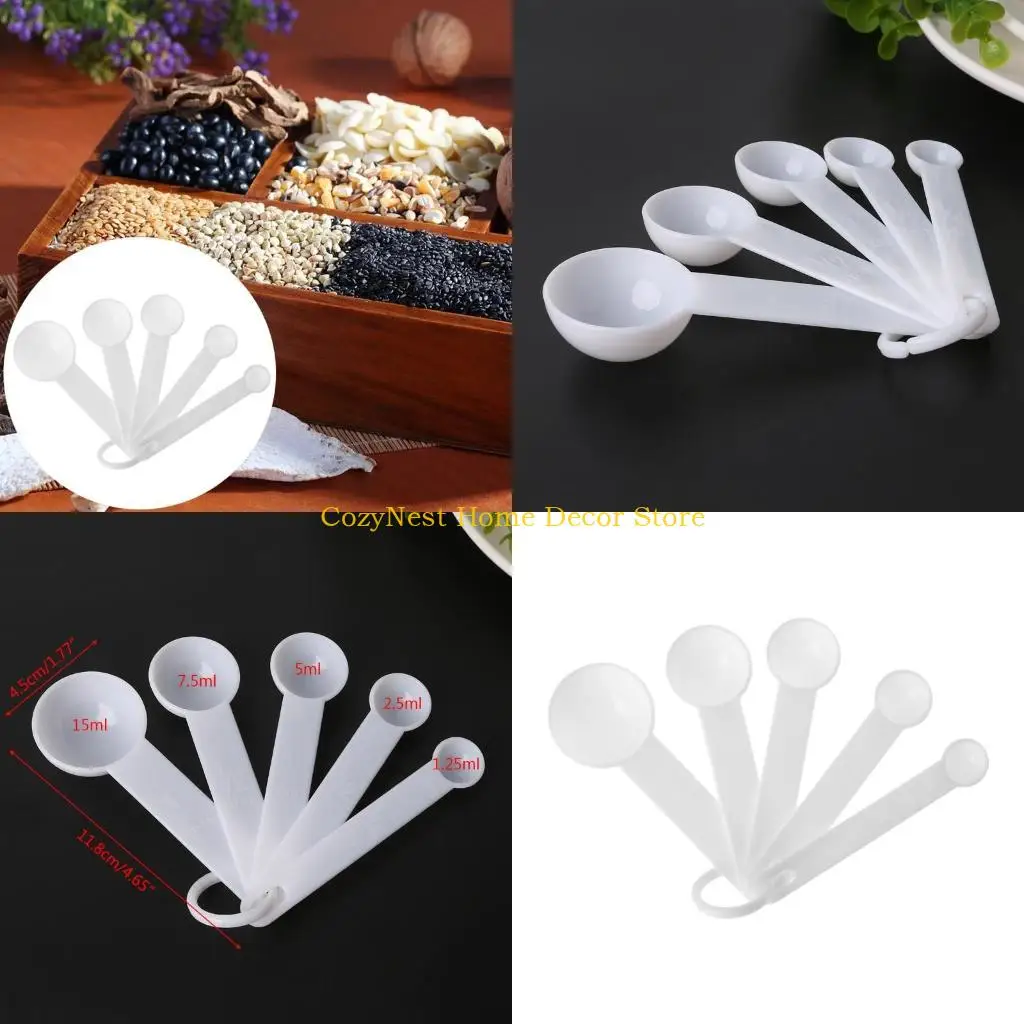 92mf-Измерение-ложки-5pcs-set-Белый-пластиковый-кофейный-белок-scoops-scoops