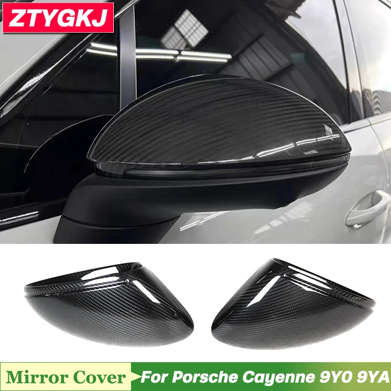 

Replacement Style Dry Carbon Fiber Material Rearview Mirror Covers For Porsche Cayenne 9Y0 9YA Tuning