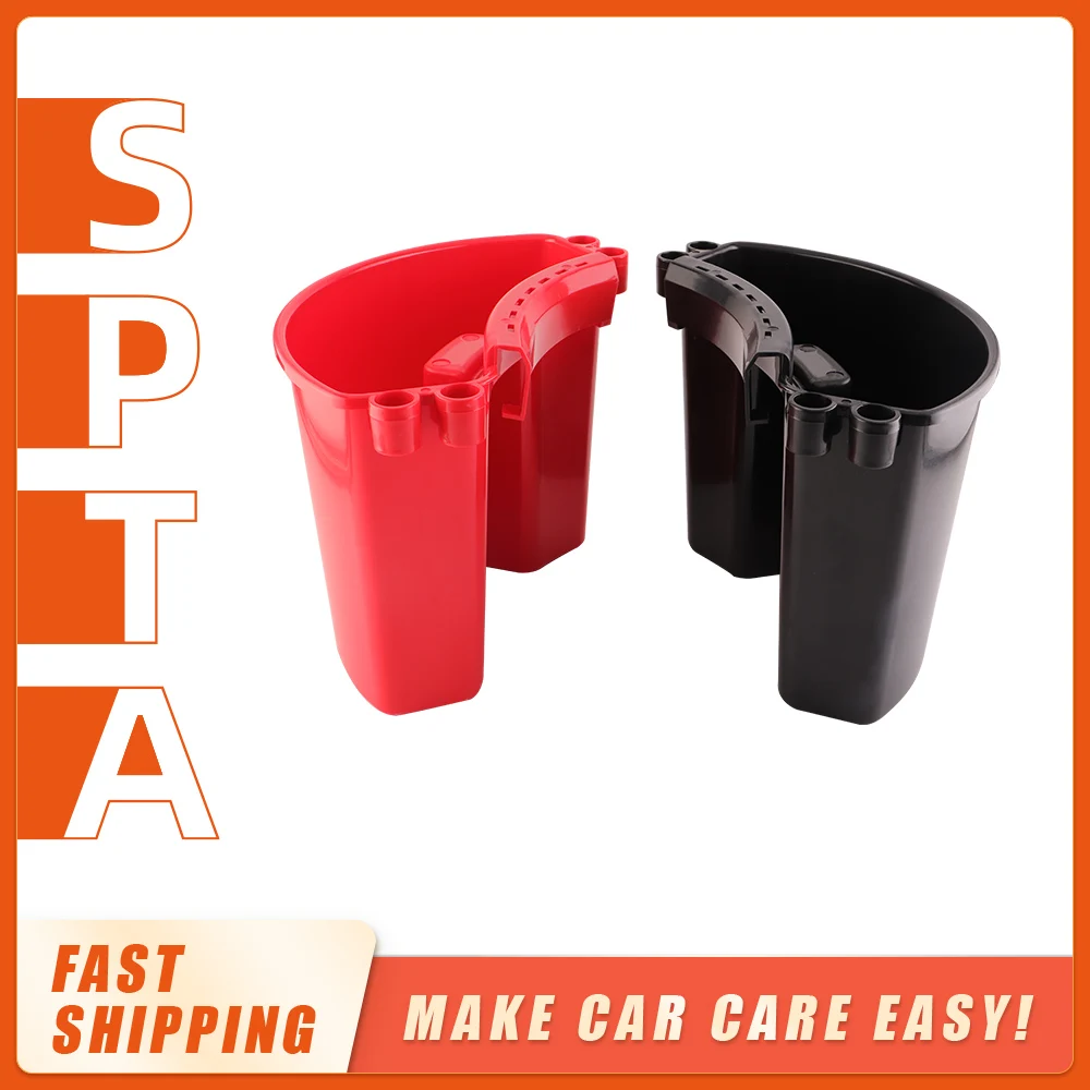 

SPTA Universal Bucket Organizer Car Detailing Tools Towels Brushes Mitt Fast Easy Storage Kits External Hanging Barrel