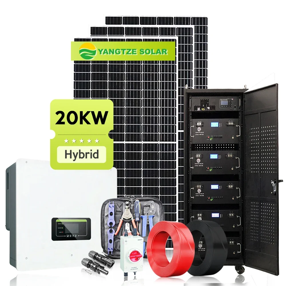 700W Mono Solar Panel Home Power System 20KW Off-Grid Energy System