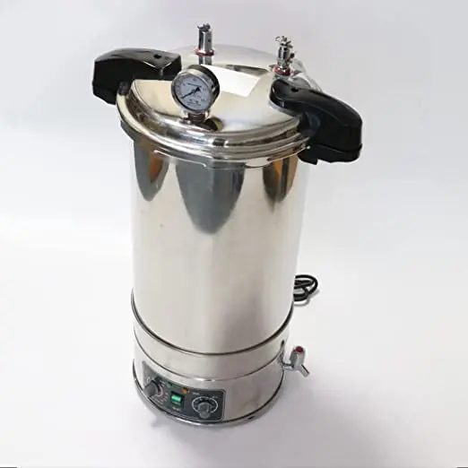 

Autoclave Sterilizers 18L Lab High Pressure Steam Sterilizer 110V Stainless Steel Steam Portable Lab Autoclave