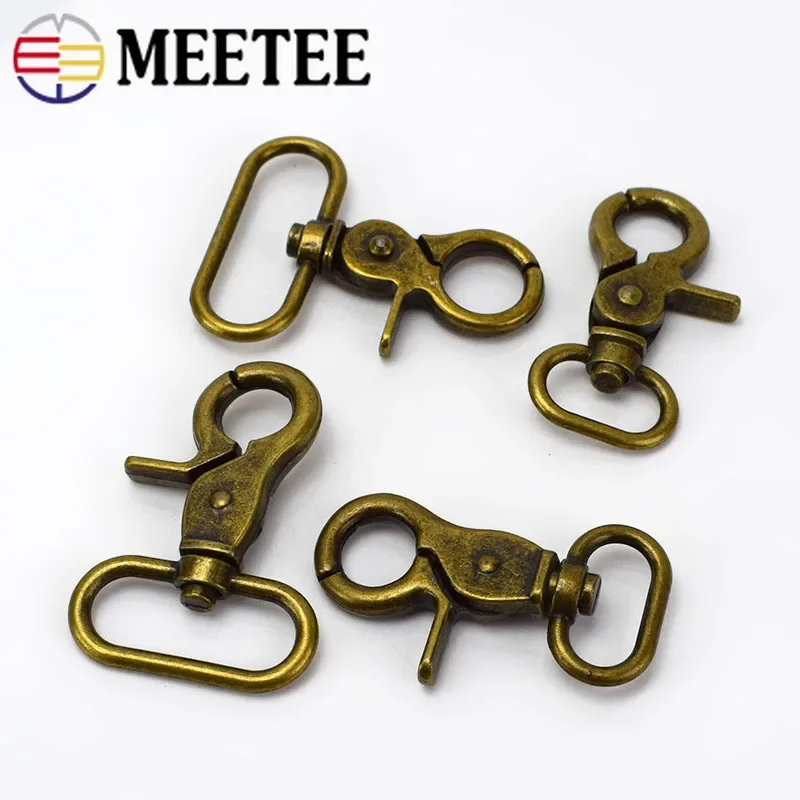 5/10/20 sztuk 20-38mm brązowe metalowe klamry do torby torebka pasek zapięcia Lobster torebka obrotowy spust karabińczyki DIY akcesoria