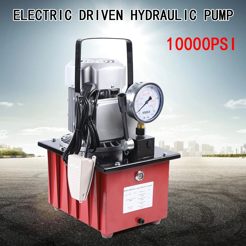 750W Electric Driven Hydraulic Pump Machine 2-70Mpa Jack Split Hydraulic Pump