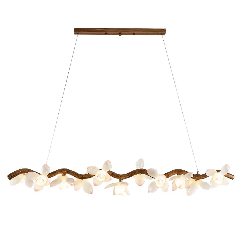 النمط الصيني فرع الثريا الرجعية غرفة الشاي وابي سابي نمط مطعم أغنية نمط الجمالية زهرة اللوتس تركيبات الإضاءة