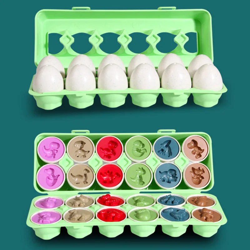 Eieren Schroeven 3D Puzzel Montessori Leren Onderwijs Wiskunde Speelgoed Kinderen Vorm Match Smart Game Voor Kinderen Educatief Paasgeschenken