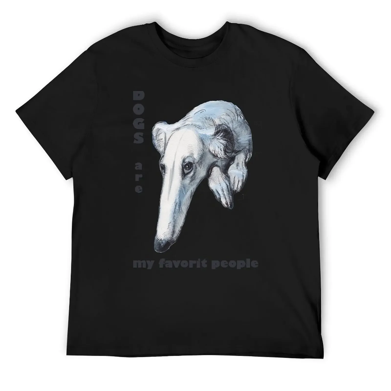 

DOGS ARE MY FAVORITE PEOPLE, Borzoi T-Shirt designer shirts shirts graphic tees street wear hippie clothes mens t shirt