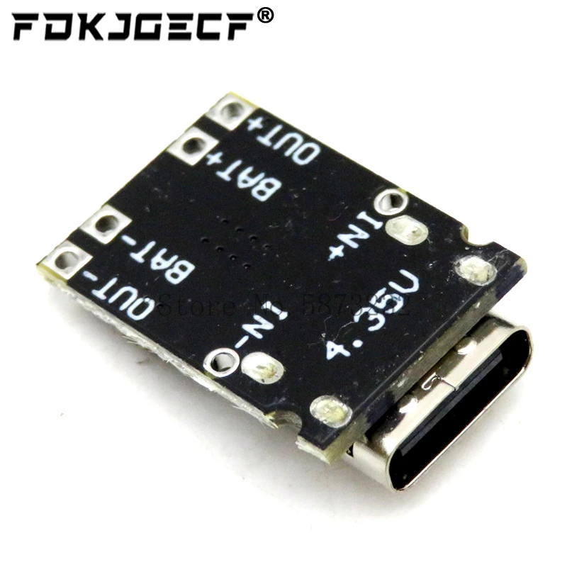 Type-C USB TP4057 1A Lithium Battery Charging Protection Board Module Polymer Battery Over TP4056 With Temperature Protection