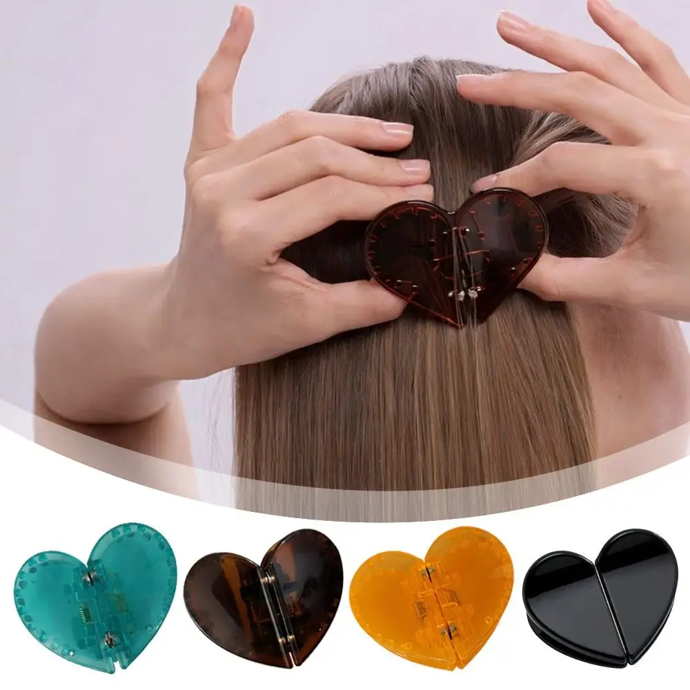 

Heart-shaped Magnetic Hair Clip Magnetic Closure Prevents Pressure Marks Headwear Prevents Slipping Non-Slip Styling Clips