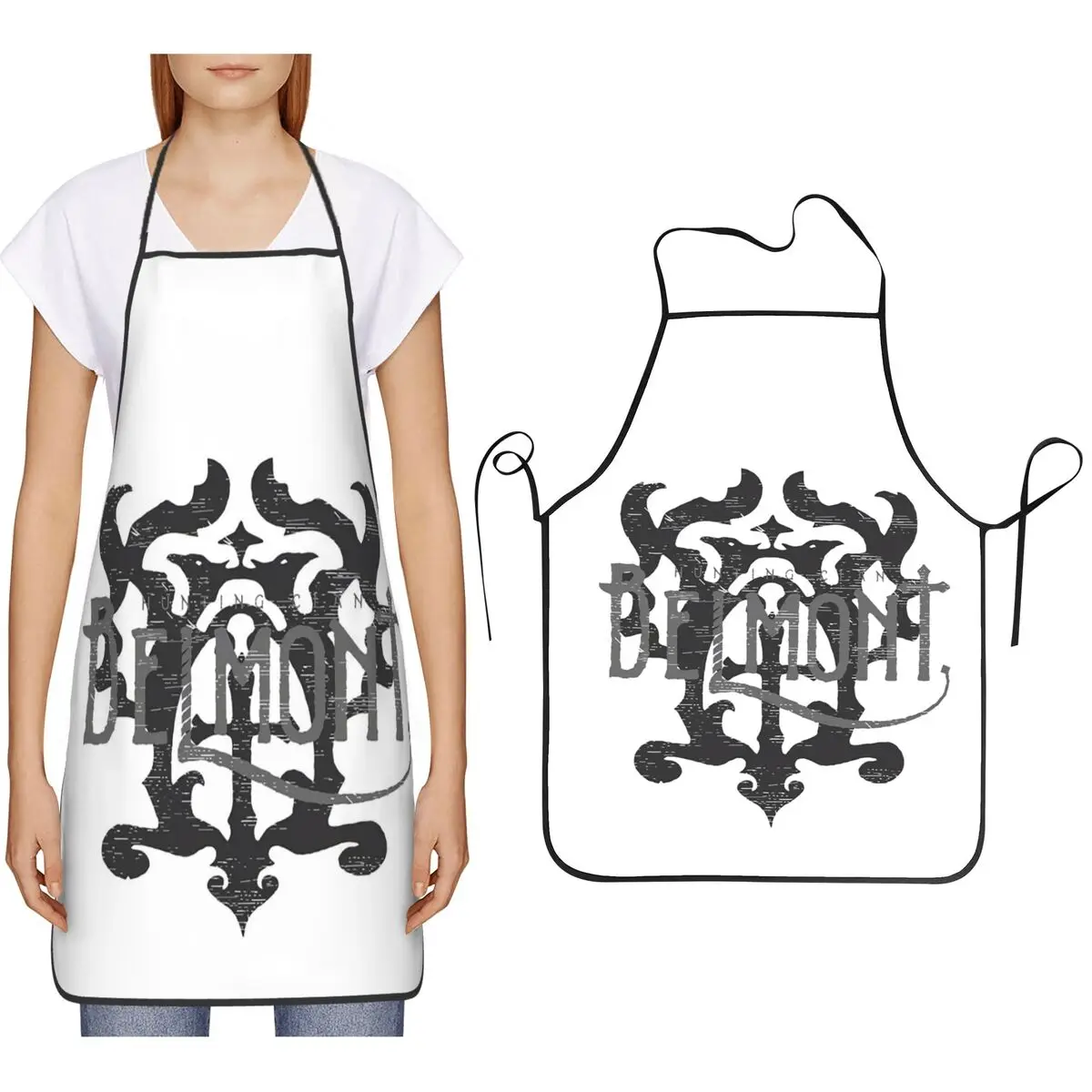 

Фартуки Belmont для охоты в клане, шеф-повар, кулинария, кухня, Tablier, водонепроницаемый нагрудник, кухонный сарафан для чистки для женщин и мужчин, живопись