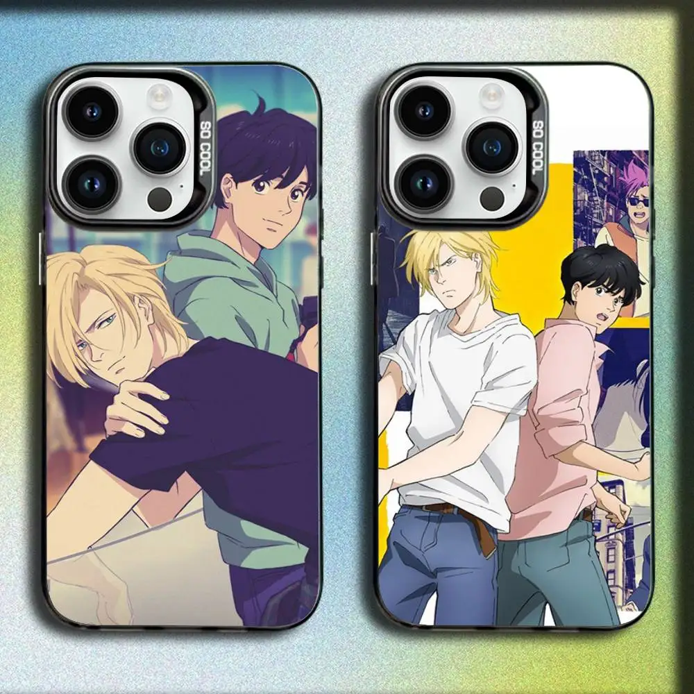 

Banana Cartoon Fish Phone Case For iPhone 17,16,15,14,13,12,11,Pro,Max,Plus,E,SE4,Air,Mini Black IMD Box