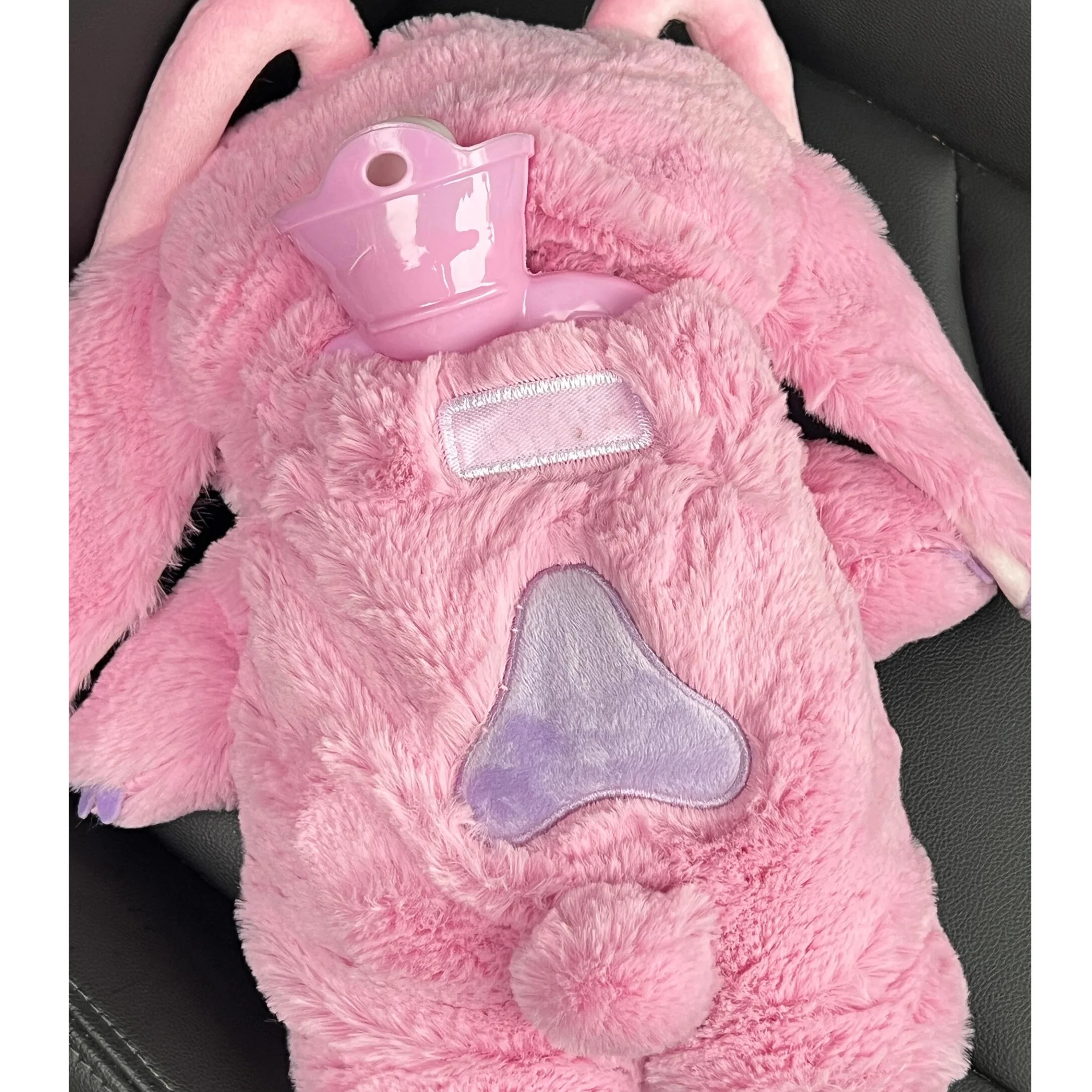 Almofada de aquecimento de urso de morango e ponto garrafa de água quente de flanela macia com capa de pele perfeita para meninas universitárias inverno