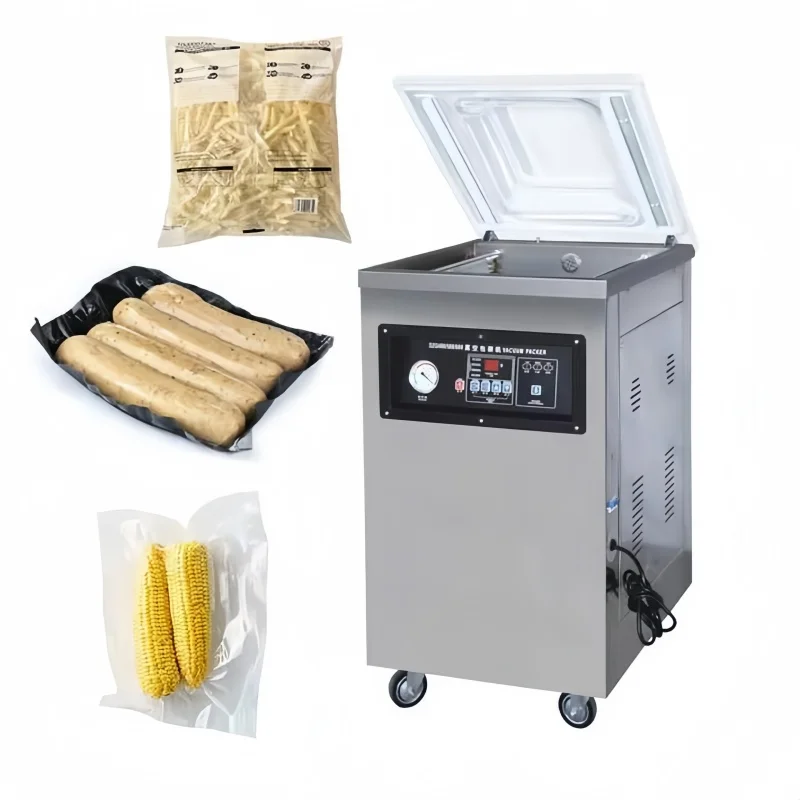 Máquina envasadora de sellado al vacío de cámara para salchichas Ricotta Mozzarella Cheddar queso precio barato individual