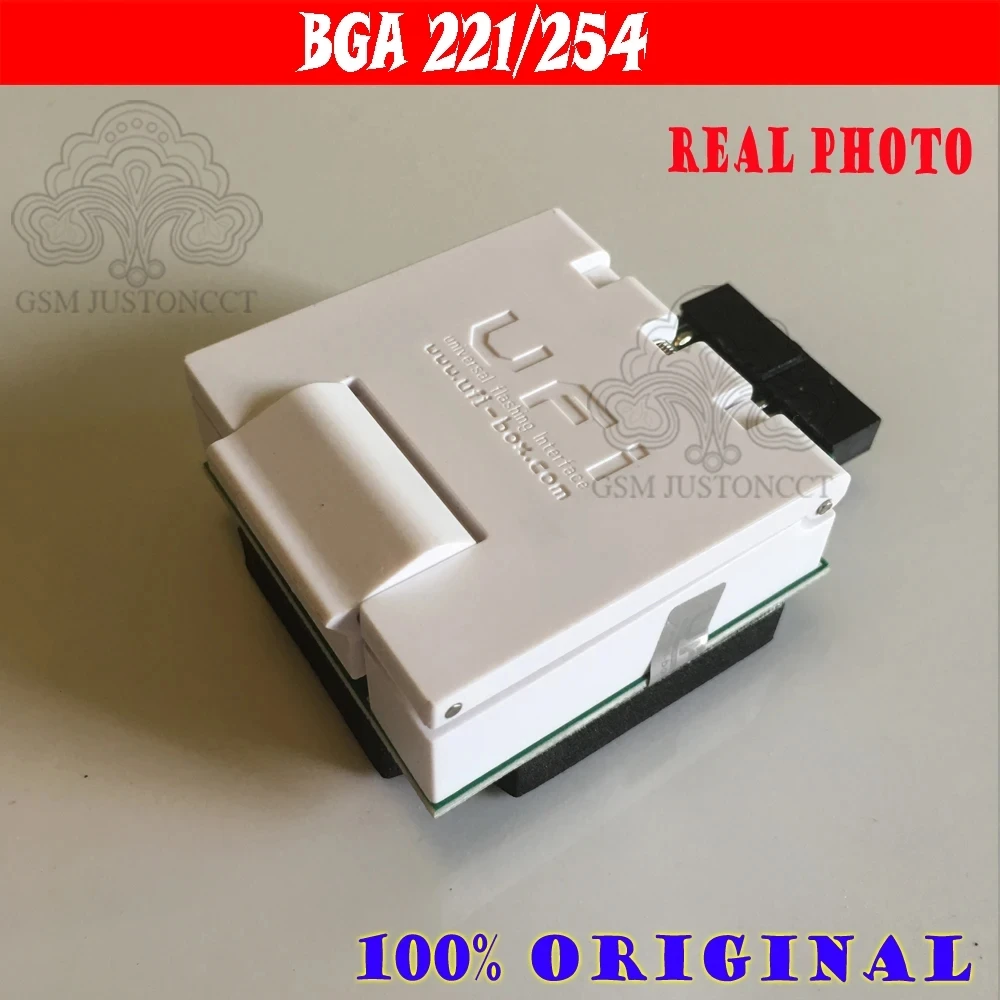 

EMMC Socket Adapter, EMCP Socket, 221-FBGA 254 -FBGA, BGA 221, BGA 254, UFI-Box