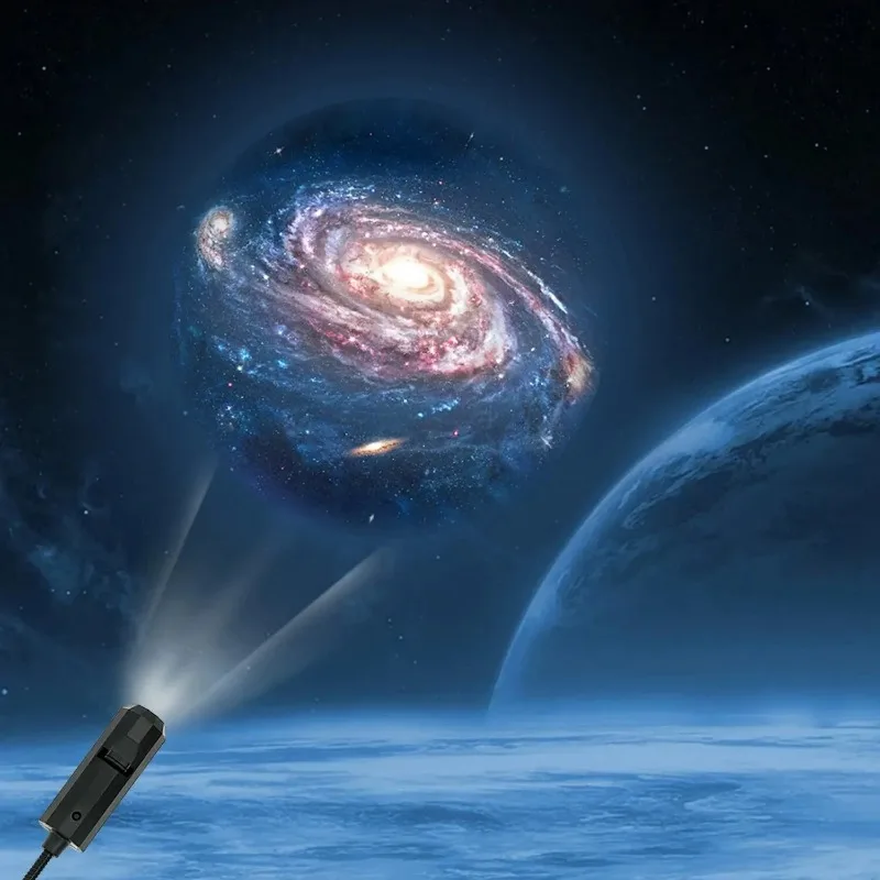 USB السماء المرصعة بالنجوم غرفة نوم ليلة السماء المرصعة بالنجوم السقف غالاكسي ضوء العارض