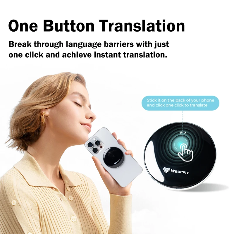 Mini Top Level Wireless Bluetooth Speaker AI Translator Video Photo Translate Languages Subwoofer Speakers Recording Translation