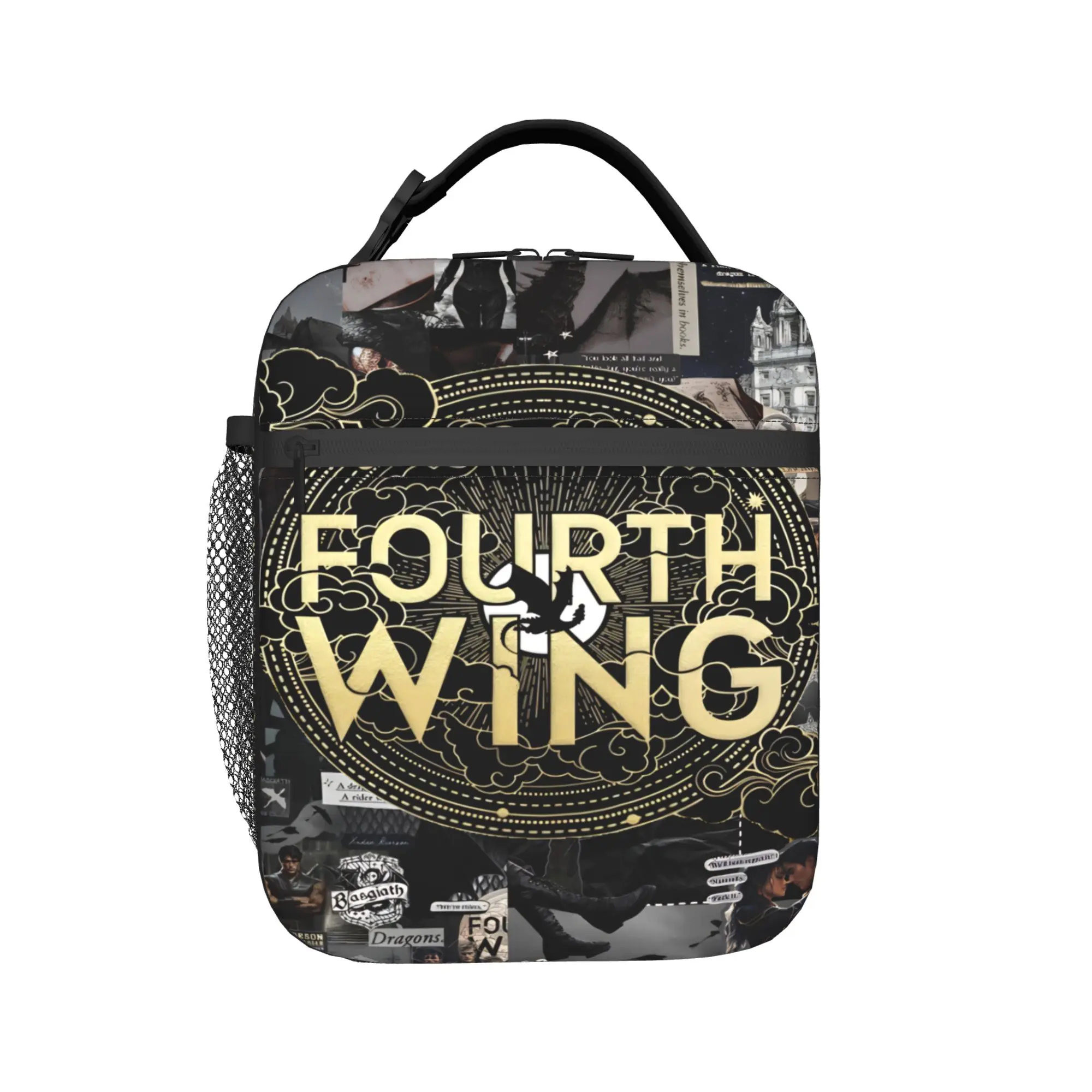 F-Fourth W-Wing Dragon Merch Insulated Lunch Bag For Outdoor  Food Container Portable Thermal Cooler Lunch Boxes