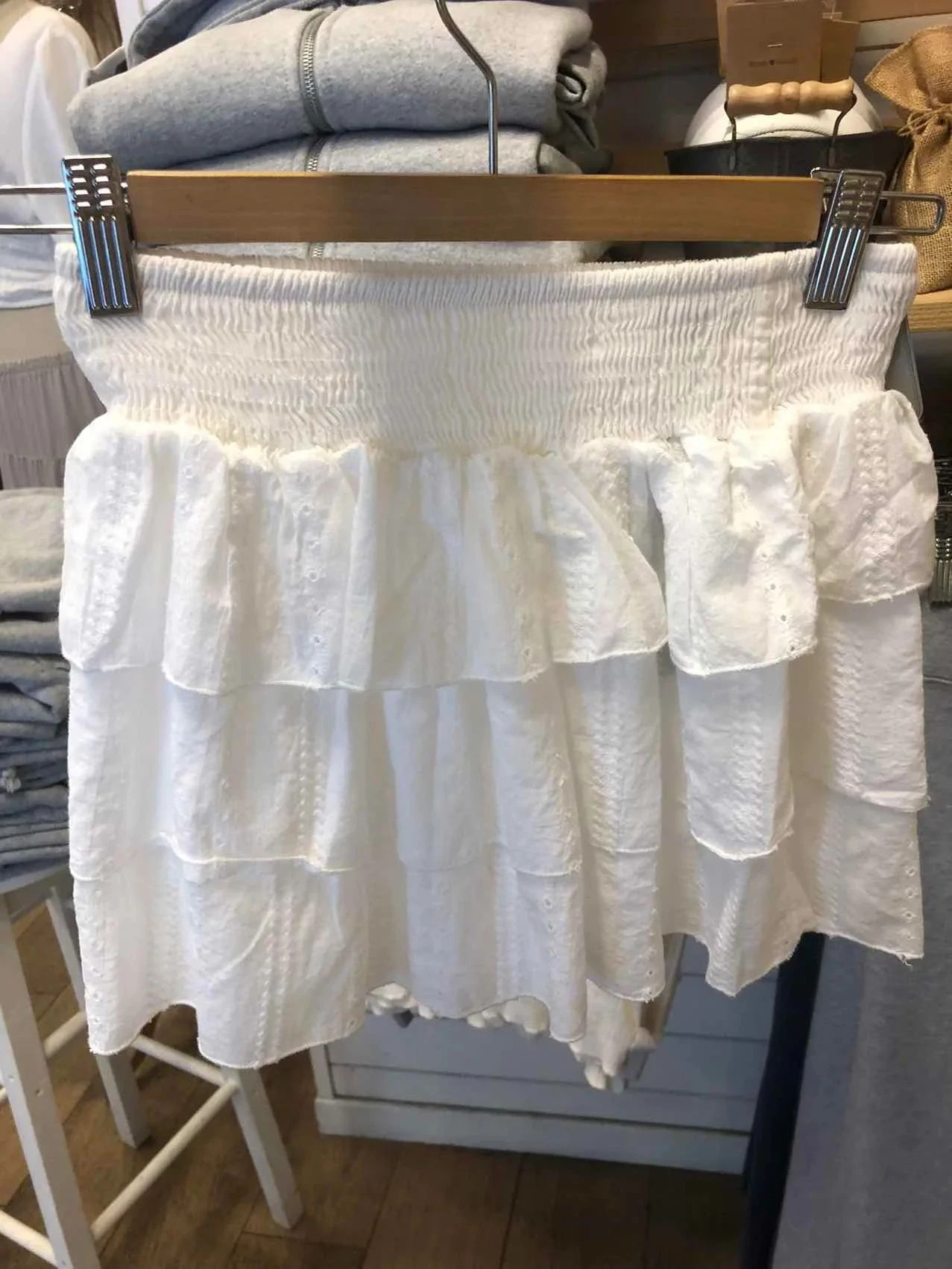 White Hollow Out Sweet Mini Skirts Women Summer Elastic High Waist A-line Short Faldas Casual Balletcore Skirts