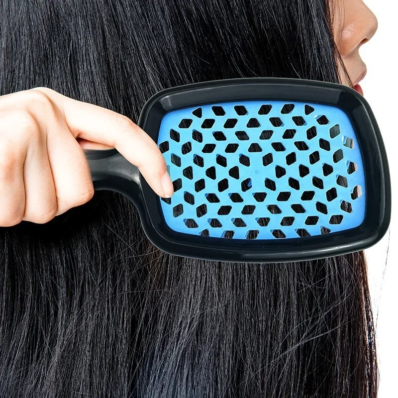 Pente de cabelo emaranhado para meninas, Ferramentas de cabeleireiro, Pentes de prato grande, Pente de massagem