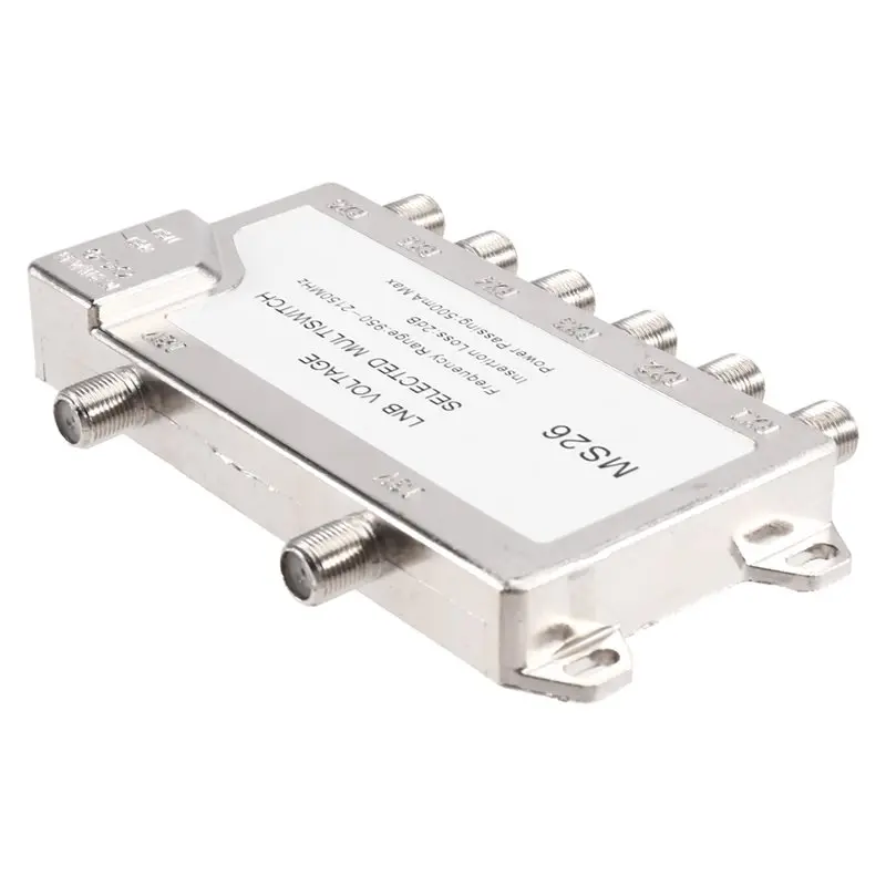 

Мультикоммутатор B67C Stand-Alone 2 входа 6 выходов для спутниковых антенн, кабель 950-2150 МГц, 2 входа 6 выходов, DiSEqC, LNB, водонепроницаемый ТВ-коммутатор